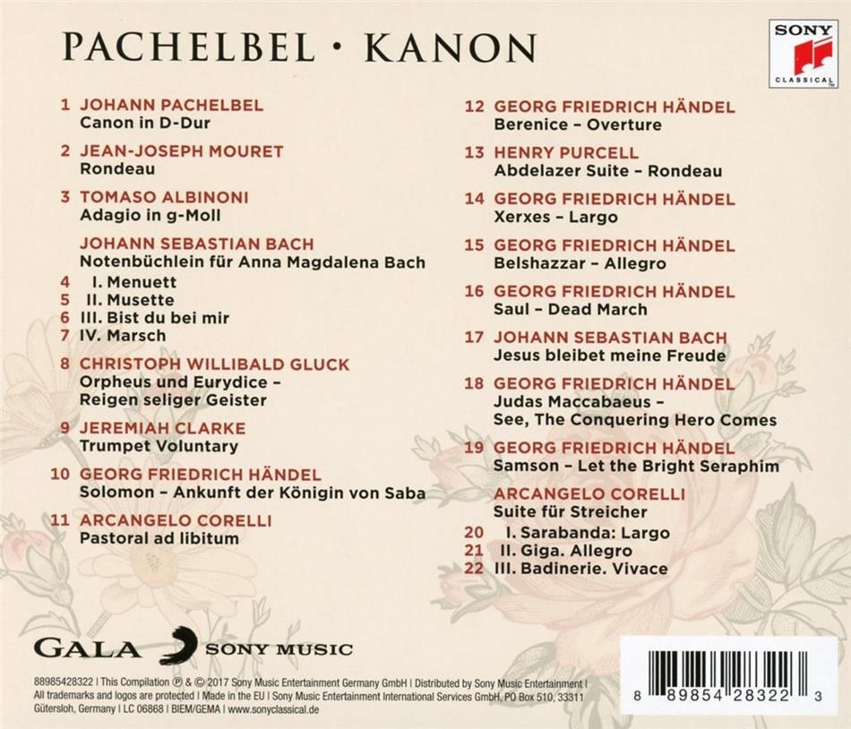 Kanon Andere Barocke Meisterwerke By Johann Pachelbel 1653 1706 Cede Com