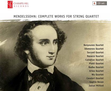 Benyounes Quartet, Idomeneo Quartet, Saconni String Quartet, Navarra Quartet, Castatlian Quartet, … - Complete Works For String Quartet (4 CDs)