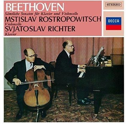 Ludwig van Beethoven (1770-1827), Mstislav Rostropovitsch & Richter Svjatoslav - Sämtliche Sonaten Für Klavier + Violoncello (Japan Edition)