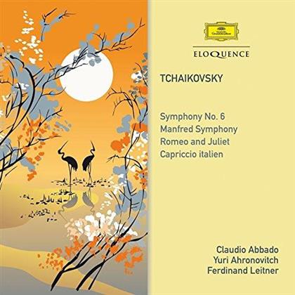 Peter Iljitsch Tschaikowsky (1840-1893), Claudio Abbado, Yuri Ahronovitch, The London Symphony Orchestra & Berliner Philharmoniker - Symphonie Nr. 6/Manfred Symphonie/Romeo & Juliet/Capriccio Italien (2 CDs)