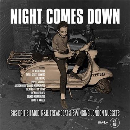 Night Comes Down: 60 British Mod R&B Freakbeat & Swinging London Nuggets - Various (3 CDs)