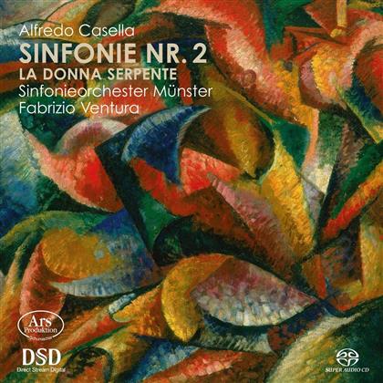 Alfredo Casella (1883-1947), Fabrizio Ventura & Sinfonieorchester Münster - Symphonie Nr.2 op.12 (SACD)