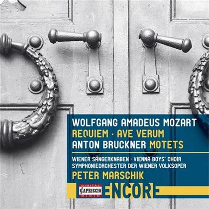 Wolfgang Amadeus Mozart (1756-1791), Anton Bruckner (1824-1896), Peter Marschik, Symphonieorchester Der Wiener Volksoper & Die Wiener Sängerknaben - Requiem/Ave Verum/Motetten