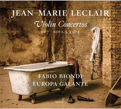 Fabio Biondi, Jean-Marie Leclair (1697-1764) & Orchestra Europa Galante - Violinkonzerte Op.7 Nr.1,3,4 & 5