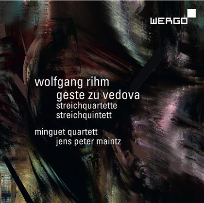 Jens Peter Maintz, Minguet Quartett & Wolfgang Rihm (*1952) - Geste Zu Vedova - Streichquartette