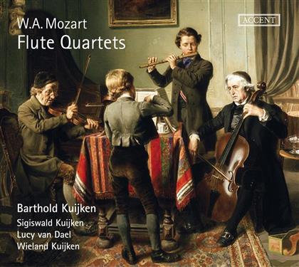 Barthold Kuijken & Wolfgang Amadeus Mozart (1756-1791) - Flute Quartets