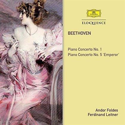 Andor Foldes, Ludwig van Beethoven (1770-1827), Ferdinand Leitner, Bamberger Symphoniker & Berliner Philharmoniker - Piano Concerto Nr. 1 & 5 "Emperor"