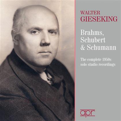 V, C & Walter Gieseking - The Complete 1950's Solo Studio Recordings - Werke Von Brahms, Schubert & Schumann (4 CDs)