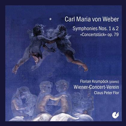 Florian Krumpöck, Carl Maria von Weber (1786-1826), Claus Peter Flor & Wiener Concert Verein - Symphonies Nr. 1 & 2 - Concertstück op. 79