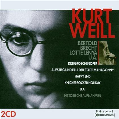 Kurt Weill (1900-1950), Lotte Lenya & + - Die Dreigroschenoper, Aufstieg Und Fall, Happy End, Knickerbocker Holyday, + - Historische Aufnahmen (2 CD)