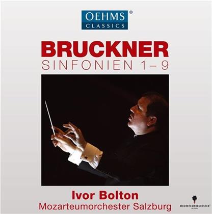 Anton Bruckner (1824-1896), Ivor Bolton & Mozarteum Orchester Salzburg - Symphonien Nr. 1-9 (9 CDs)