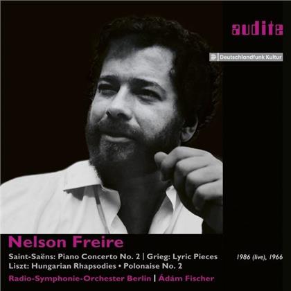 Nelson Freire, Camille Saint-Saëns (1835-1921), Edvard Grieg (1843-1907), Franz Liszt (1811-1886), Adam Fischer, … - Klavierkonzert Nr.2 - Live-Aufnahmen Von 1966 & 1986