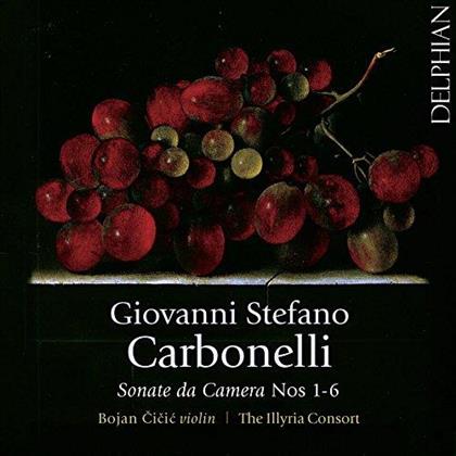 Bojan Cicic, Giovanni Stefano Carbonelli (1690-1772) & Illyria Consort - Sonate Da Camera Nr. 1-6 - Sonaten für Violine & Bc