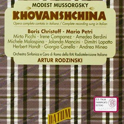 Boris Christoff, Mario Petri, Modest Mussorgsky (1839-1881), Artur Rodzinski & Orchestra Sinfonica di Roma della RAI - Khovanshchina