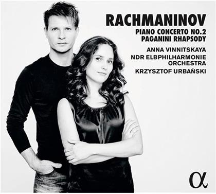 Anna Vinnitskaya, Sergej Rachmaninoff (1873-1943), Krzysztof Urbanski & NDR Elbphilharmonie Orchester - Klavierkonzert Nr.2/Paganini Rhapsody