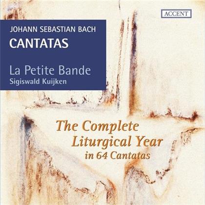 La Petite Bande, Johann Sebastian Bach (1685-1750) & Sigiswald Kuijken - The Complete Liturgical Year in 64 Cantatas (19 CDs)
