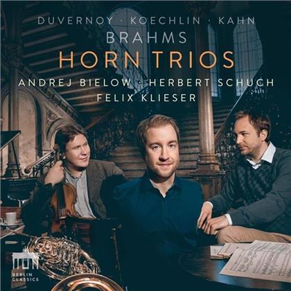 Frédéric Nicolas Duvernoy, Johannes Brahms (1833-1897), Charles Koechlin (1867-1950), Robert Kahn (1865-1951), Felix Klieser, … - Horn Trios