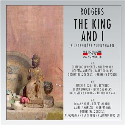 Yul Brynner, Gertrude Lawrence, Marni Nixon, Dinah Shore, Robert Merrill, … - The King & I - 3 gekürzte Aufnahmen 1956 - 1951/54 (2 CD)