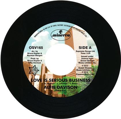 Alfie Davison - Love Is A Serious Business - 7 Inch (7" Single)