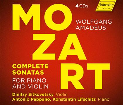 Wolfgang Amadeus Mozart (1756-1791), Dmitry Sitkovetsky, Sir Antonio Pappano & Konstantin Lifschitz - Complete Sonatas For Piano And Violin (4 CD)