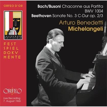 Arturo Benedetti Michelangeli & Johann Sebastian Bach (1685-1750) - Chaconne/Sonate 3