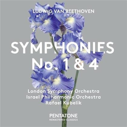 Ludwig van Beethoven (1770-1827), Rafael Kubelik & The London Symphony Orchestra - Symphonies Nos. 1 & 4 (Hybrid SACD)