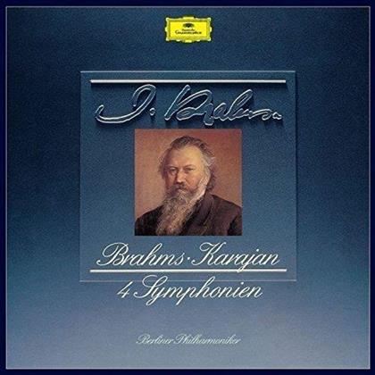 Johannes Brahms (1833-1897), Herbert von Karajan & Berliner Philharmoniker - 4 Symphonies - Limited (Japan Edition, 3 CDs)