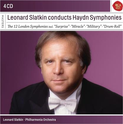 Joseph Haydn (1732-1809), Leonard Slatkin & Philharmonia Orchestra - Leonard Slatkin Conducts Haydn Symphonies (4 CDs)