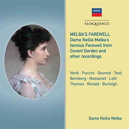 Nellie Melba - Melba's Farewell