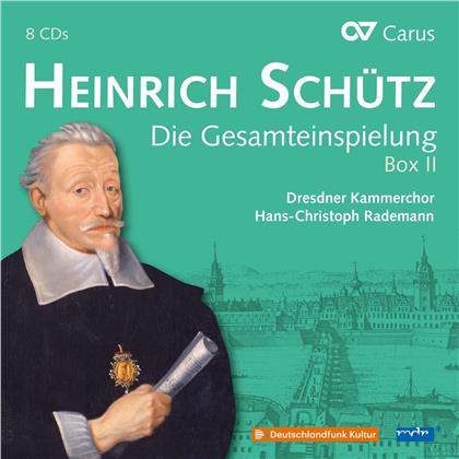 Dorothee Mields, Heinrich Schütz (1585-1672), Hans-Christoph Rademann & Dresdner Barockorchester - Die Gesamteinspielung Vol.2 (8 CDs)