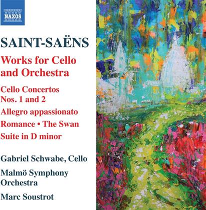 Gabriel Schwabe, Camille Saint-Saëns (1835-1921), Marc Soustrot & Malmö Symphony Orchestra - Works For Cello And Orchestra