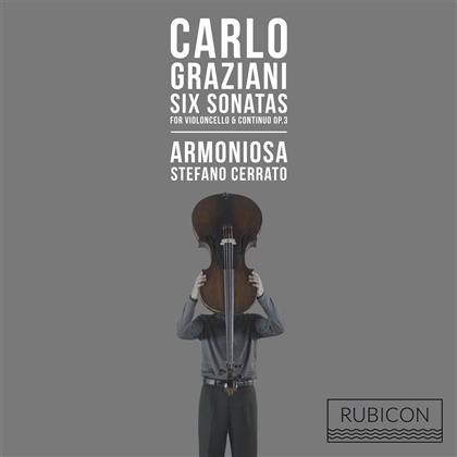 Armoniosa & Carlo Graziani (1710-1787) - Six Sonatas For Violoncello & (2 CDs)