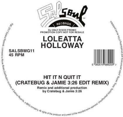 Loleatta Holloway - Hit It N Quit It (Jamie 3:26 & Cratebug Edit) (LP)