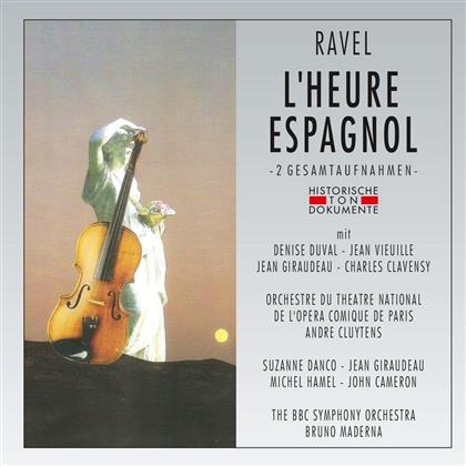 Suzanne Danco, Jean Giraudeau, Maurice Ravel (1875-1937), Bruno Maderna (1920-1973) & BBC Symphony Orchestra - L'heure Espagnol - Aufnahme 1960 London (2 CDs)