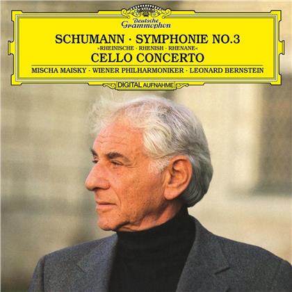 Mischa Maisky, Robert Schumann (1810-1856), Leonard Bernstein (1918-1990) & Wiener Philharmoniker - Symphonie Nr. 3 "Rheinische", Cellokonzert (LP)