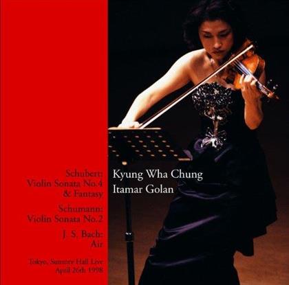 Kyung-Wha Chung, Itamar Golan, Franz Schubert (1797-1828), Robert Schumann (1810-1856) & Johann Sebastian Bach (1685-1750) - Violinsonatas, Air - Tokyo April 26th 1998 (2 CD)