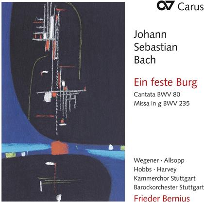 Sarah Wegener, David Allsopp, Johann Sebastian Bach (1685-1750), Frieder Bernius, Barockorchester Stuttgart, … - Ein Feste Burg BWV 80/Messe g-moll BWV 235 "Lutherische Messe"