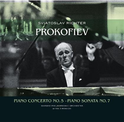 Sviatoslav Richter, Serge Prokofieff (1891-1953), Witold Rowicki & Warsaw Philharmonic Orchestra - Klavierkonzert Nr. 5, Klaviersonate Nr. 7 - Vinyl Passion (LP)
