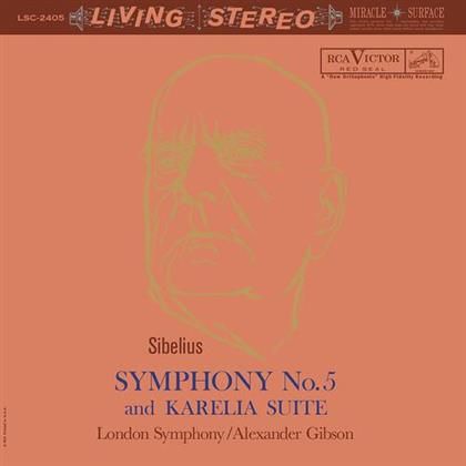 Jean Sibelius (1865-1957), Alexander Gibson & The London Symphony Orchestra - Symphony No. 5 & Karelia Suite - Living Stereo (LP)