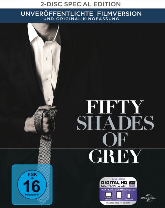 Fifty Shades of Grey (2015) (Limited Special Edition, Mediabook, Blu-ray + DVD)