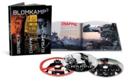 Blomkamp³ - Chappie / District 9 / Elysium (Digibook, Limited Collector's Edition, 3 Blu-rays)