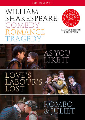 Shakespeare - Comedy, Romance, Tragedy - Globe Theatre (Opus Arte, Shakespeare's Globe, Édition Limitée, 4 DVD) - Globe Theatre