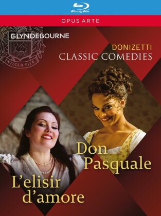 The London Philharmonic Orchestra, Enrique Mazzola & Maurizio Benini - Classic Comedies - Donizetti - Don Pasquale & L'elisir d'amore (Glyndebourne Festival Opera, Opus Arte, 2 Blu-rays)