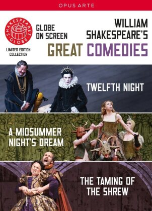 Shakespeare - Great Comedies (Opus Arte, Shakespeare's Globe, Édition Limitée, 3 DVD) - Globe Theatre