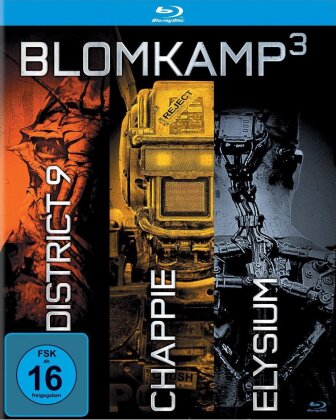 Blomkamp³ - District 9 / Chappie / Elysium (Digibook, Limited Edition, 3 Blu-rays)