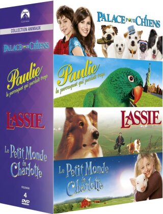 Collection Animaux - Palace pour chiens / Paulie le perroquet qui parlait trop / Lassie / Le petit monde de Charlotte (4 DVDs)