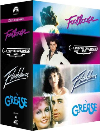 Collection Danse - Footloose / La fièvre du samedi soir / Flashdance / Grease (4 DVD)