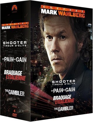 Coffret Mark Wahlberg - Shooter - Tireur d'élite / No Pain No Gain / Braquage l'italienne / The Gambler (4 DVDs)