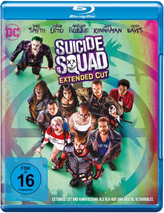 Suicide Squad (2016) (Extended Cut, Version Cinéma, 2 Blu-ray)