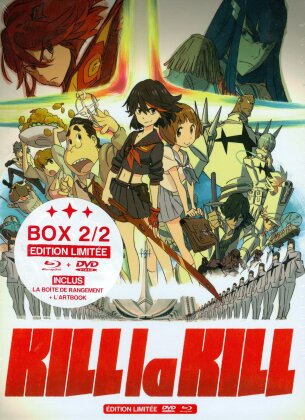 Kill la Kill - Saison 1 - Box 2 / 2 (Limited Edition, 2 Blu-rays + 3 DVDs + Book)